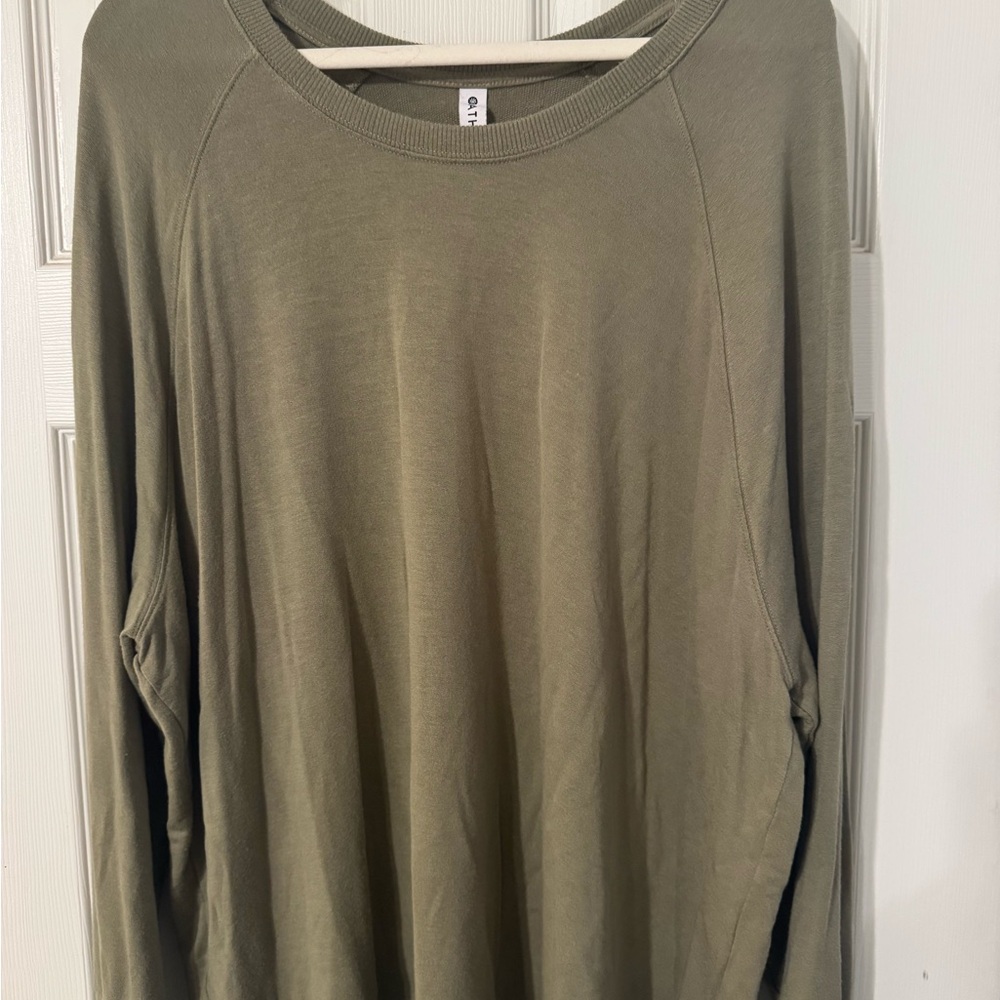 Olive Green Athleta Long Sleeve Tunic Top